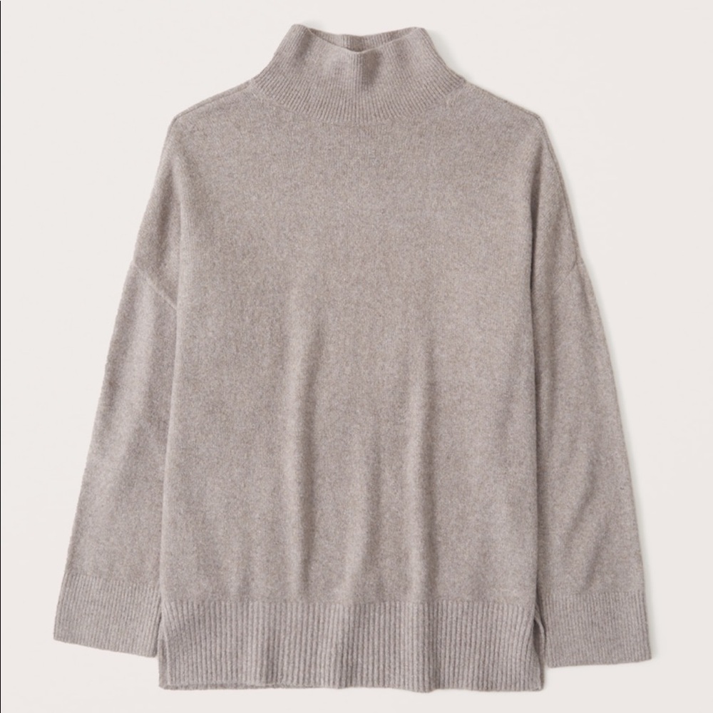 Oversized legging friendly turtleneck sweater